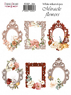Set of stickers 6pcs Miracle flowers #284