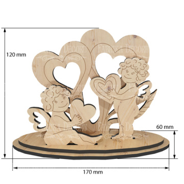 Blank for decoration #371 Cupids #1 - 2 Blank for decoration #371 Cupids #1 - 2