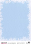 Деко веллум (лист кальки с рисунком) Иней, А3 (29,7см х 42см)