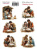 Set of stickers 5 pcs, Christmas, #413
