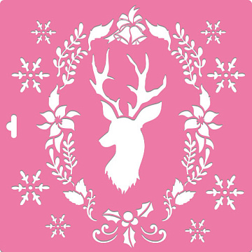 Stencil for decoration XL size (30*30cm), Deer  #180
