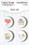 Set mit 4 Flair-Buttons zum Scrapbooking "Sweet Baby Boy 2" #138