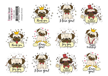 Journaling stickers set #1-045