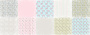 Double-sided scrapbooking paper set Shabby garden 8"x8" 10 sheets - 0