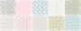 Doppelseitiges Scrapbooking-Papierset Shabby Garden 20 cm x 20 cm, 10 Blätter