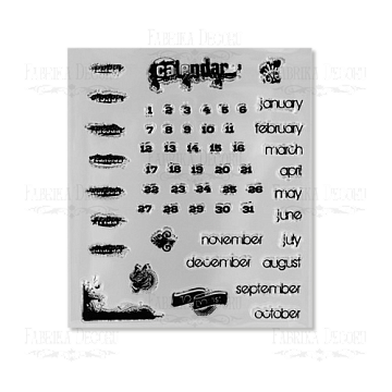 Zestaw stempli silikonowych №69 "Kalendarz-2", 56szt 