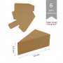 Bonbonniere Cheesecake - Satz Kartonzuschnitte zum Verpacken von Geschenken 6 Stück 125х65х40 mm