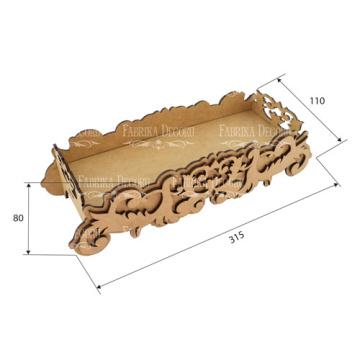 Blank for creating the tabletop composition "Curls" - 2 Blank for creating the tabletop composition "Curls" - 2