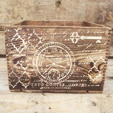 трафарет многоразовый xl (30х30см), винтаж #054 фабрика декору - 2