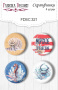 Set mit 4 Flair-Buttons zum Scrapbooking von „Sea Travel“ #321