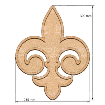  Art board Lily heraldry 23,5х30 cm - 2