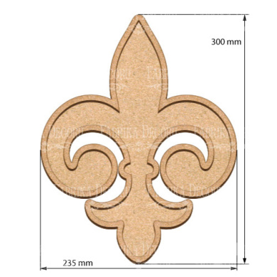 art-board-lily-heraldry-23-5-30-cm - 2