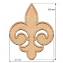  Art board Lily heraldry 23,5х30 cm - 0