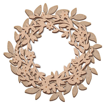 Blank for decoration "Wreath with flowers" #396