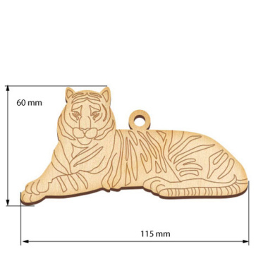 Figurine for painting and decorating #408 "Tiger 2" - 2