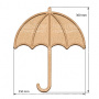 Kunstkarton Regenschirm 25х30 cm