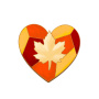 Brooch blank for coloring #097 “The Heart of Autumn” - 0