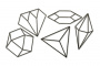 Набор чипбордов Кристаллы 3 15х15 см #376