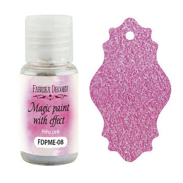 Sucha farba Magic paint z efektem Popielato-Różowy, 15 ml