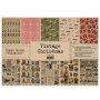 Einseitiges Kraftpapier Satz für Scrapbooking Vintage Christmas, 42x29,7 cm, 10 Blatt 