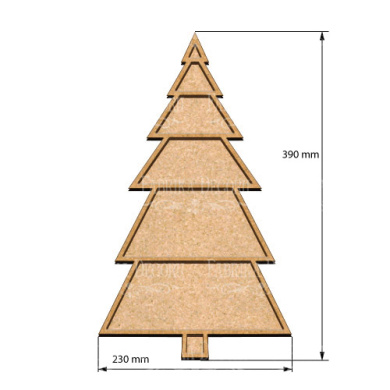  Art board Pine tree 1 23х39 cm - 2