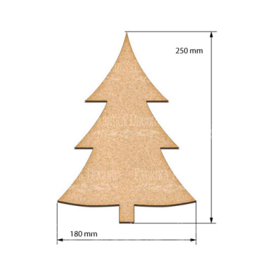  Art board Pine tree 18х25 cm - 2