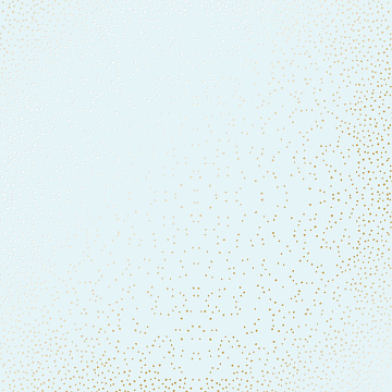 Sheet of single-sided paper with gold foil embossing, pattern Golden Mini Drops Mint, 12"x12"