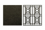 3D-Spanplatte Doppeltür mit geometrischem Muster FDCH-576