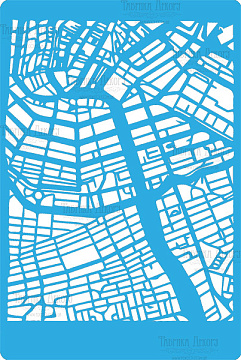 Szablon wielokrotny, 15x20cm, Mapa tło #230