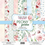 набор скрапбумаги peony garden 30,5x30,5 см, 10 листов