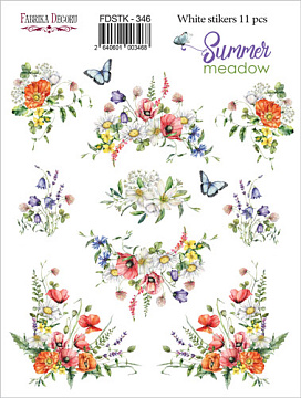Set of stickers 11 pcs Summer meadow #346