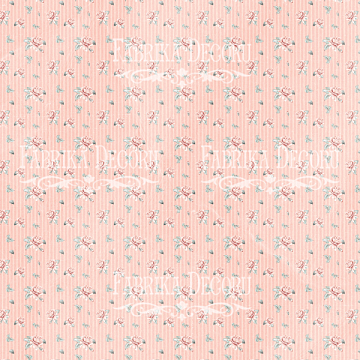Blatt doppelseitiges Papier für Scrapbooking Shabby Baby Girl Redesign #34-03 12"x12"