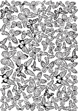 Overlay Butterflies background 21х29,7 сm