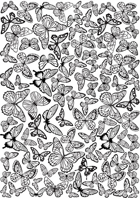 overlay butterflies background 21х29,7 сm