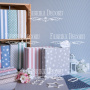 Blank album with a soft fabric cover Mint stars 20сm х 20сm - 1