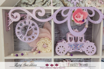 set of mdf ornaments for decoration #04 - 2