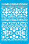 Stencil for crafts 15x20cm "Ethnic background" #309