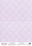 Деко веллум (лист кальки с рисунком) Дамаск Лавандовый, А3 (29,7см х 42см)