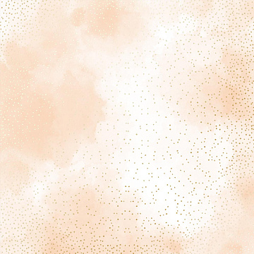 Blatt einseitig bedrucktes Papier mit Goldfolienprägung, Muster Golden Mini Drops, Farbe Beige Aquarell, 30,5 x 30,5 cm