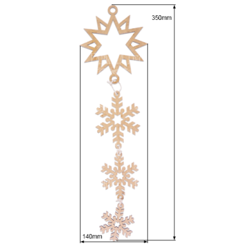 Blank for decoration "Christmas pendant-1" #182 - 2