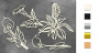 Spanplatten-Set Botanik exotisch #710