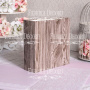 Blank album Texture Dark oak with gold 20cm х 20cm - 0