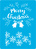 трафарет многоразовый, 15 см x 20 см, christmas snowflakes, #458 фабрика декору