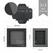 Набор картонных заготовок #008 color_Dots-on-black-dots-on-gray Набор картонных заготовок #008 color_Dots-on-black-dots-on-gray