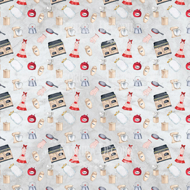 лист двусторонней бумаги для скрапбукинга soul kitchen #45-02 30,5х30,5 см - 2