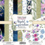 Double-sided scrapbooking paper set Night garden 12"x12", 10 sheets