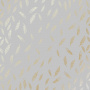 Лист односторонней бумаги с фольгированием, дизайн Golden Feather Gray, 30,5см х 30,5см