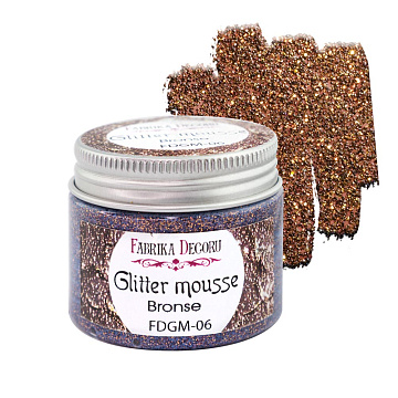 Glitter mousse, color Bronse