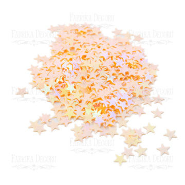 Sequins Stars, apricot, #102 - 2 Sequins Stars, apricot, #102 - 2