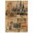 лист крафт бумаги с рисунком "vintage europe", #4, 42x29,7 см